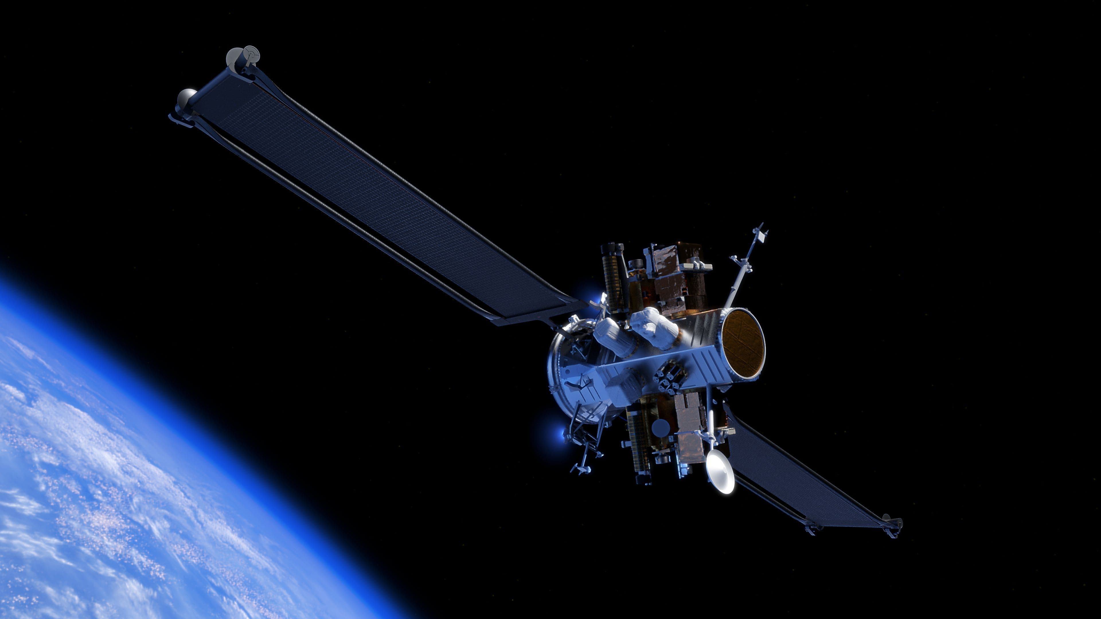 Rendering of the Blue Ring spacecraft.